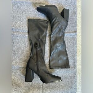 PrettyLittleThing Black Heeled Boots